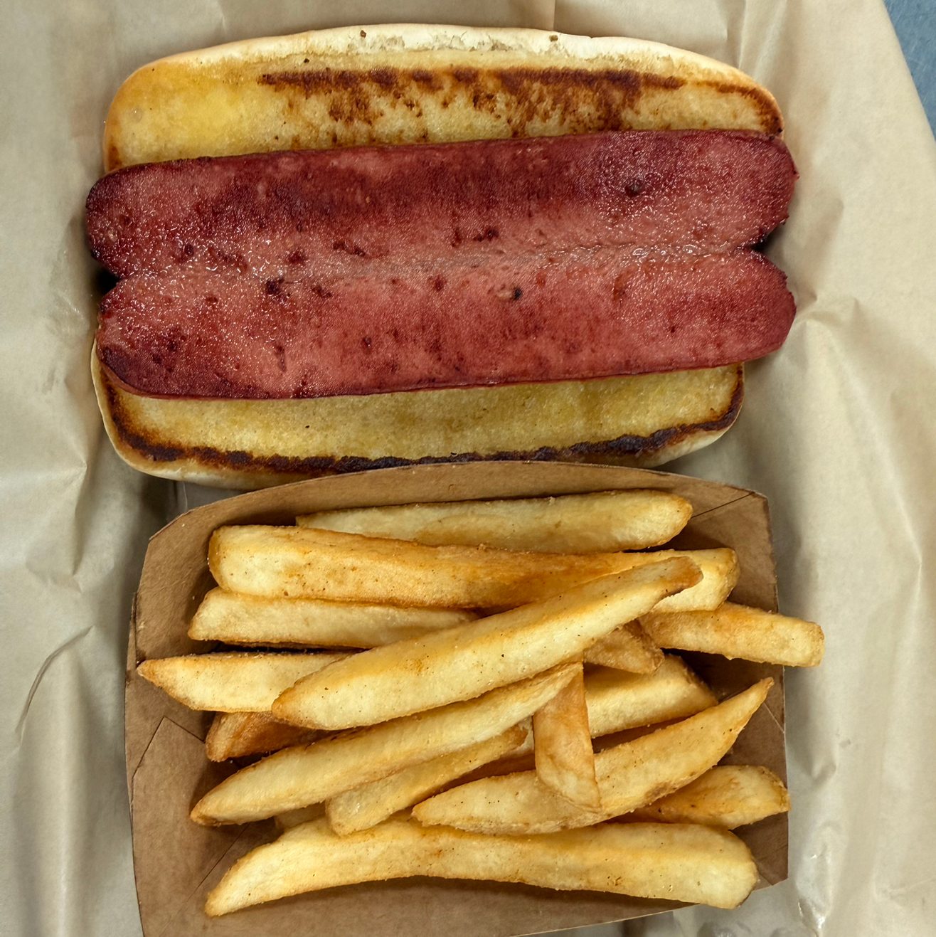 Kid's hot dog.