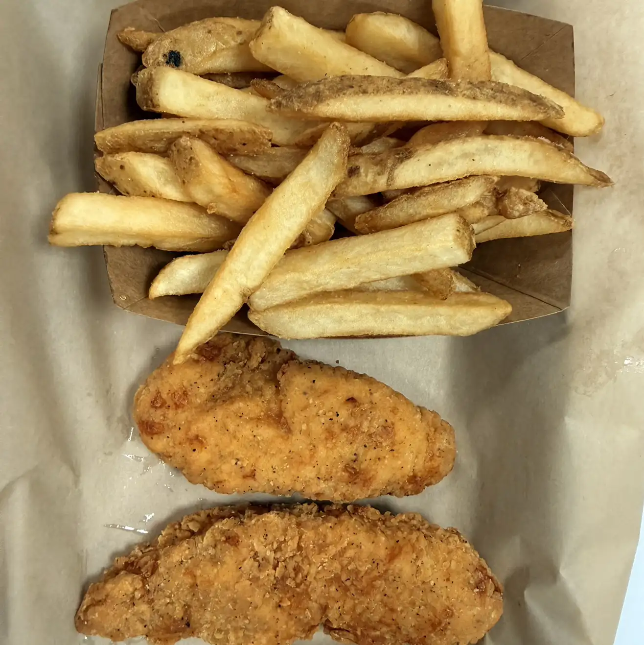 Kid's chicken tenders.