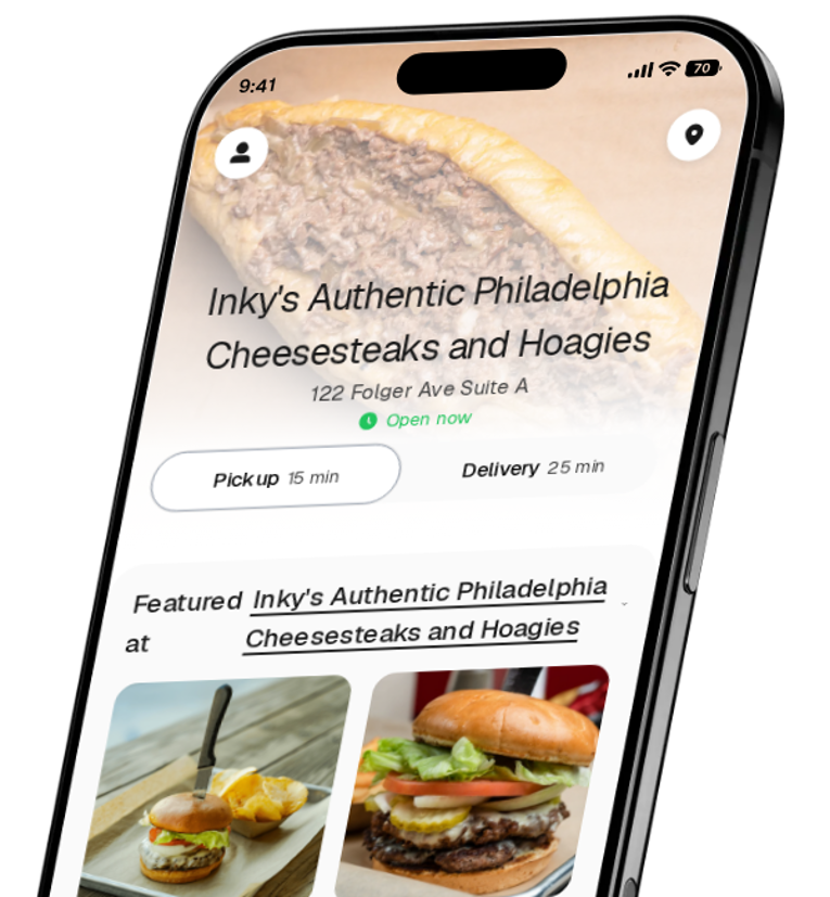 Inky's Authentic Philadelphia Cheesesteaks and Hoagies app preview
