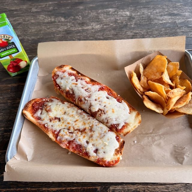 Kid's French Bread Pizza.
